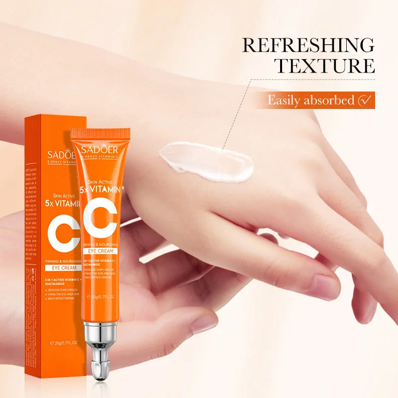 SADOER Vitamin C Eye Cream – Brightening & Firming by Aurora Glow Avenue - 