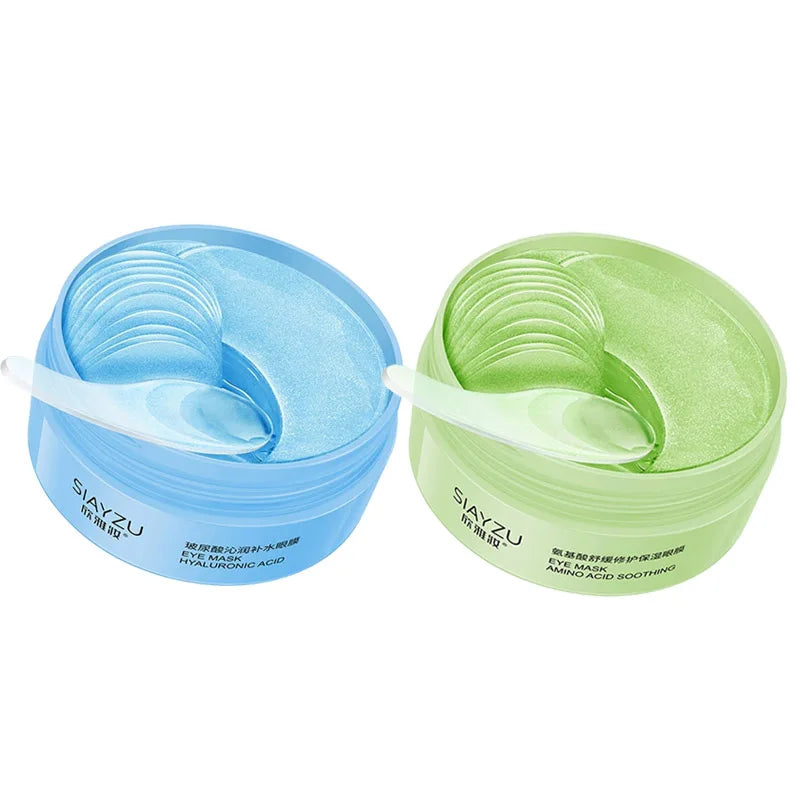60pcs Hyaluronic Acid Crystal Collagen Eye Mask Anti Dark Circles Remove Eye Bags Moisturizing Firming Eye Patches Skin Care Aurora Glow Avenue