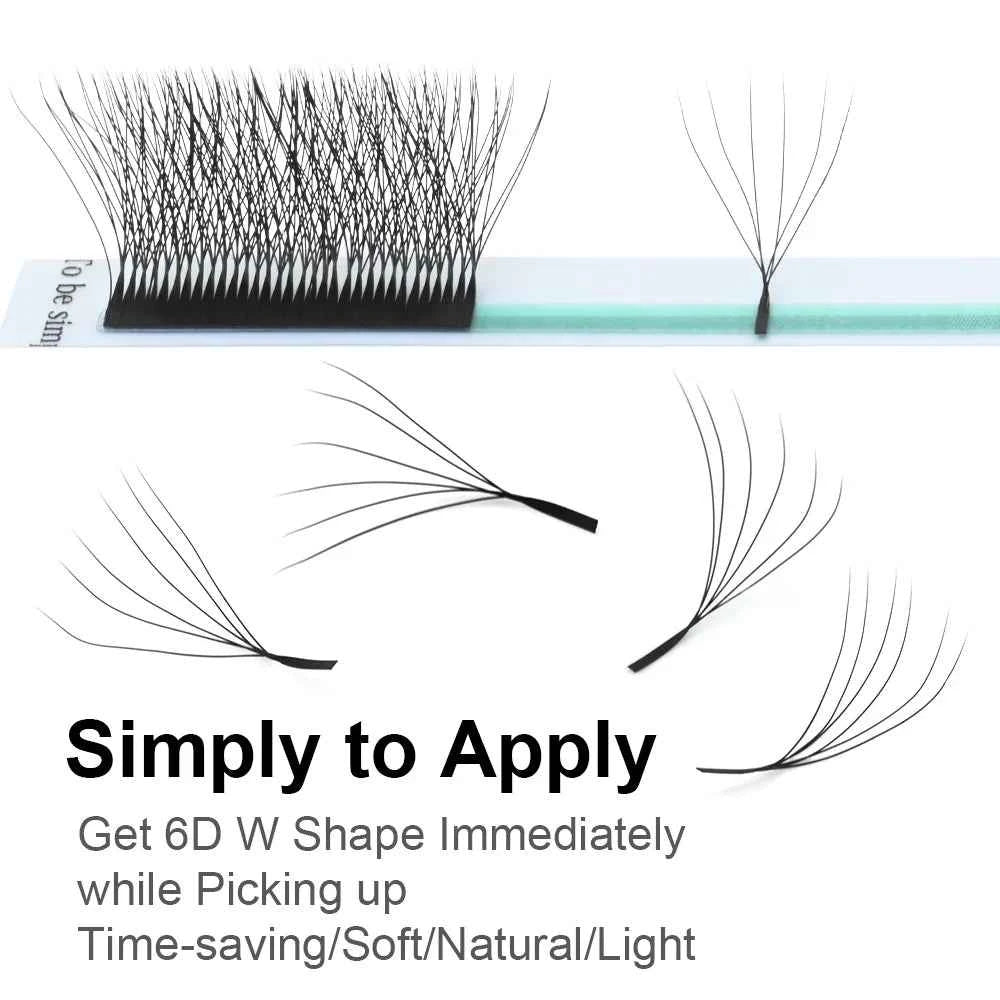 NAGARAKU Automatic Flowering W Shape Bloom 3D 4D 5D 6D 7D 8D Premade Fans Speed Eyelash Extensions Natural Soft Light Full...