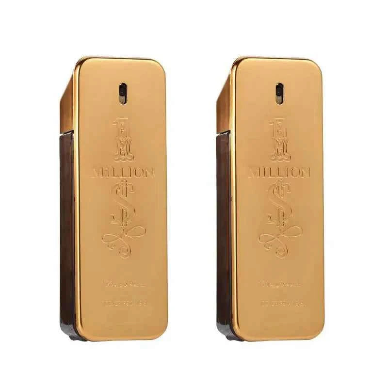 100ML Classic scent 1 Million Parfum Mature Masculinity Body Spray for Men Eau De Toilette Spray Perfume for Men Fragrance Spray Yellow-100ML-2PCS