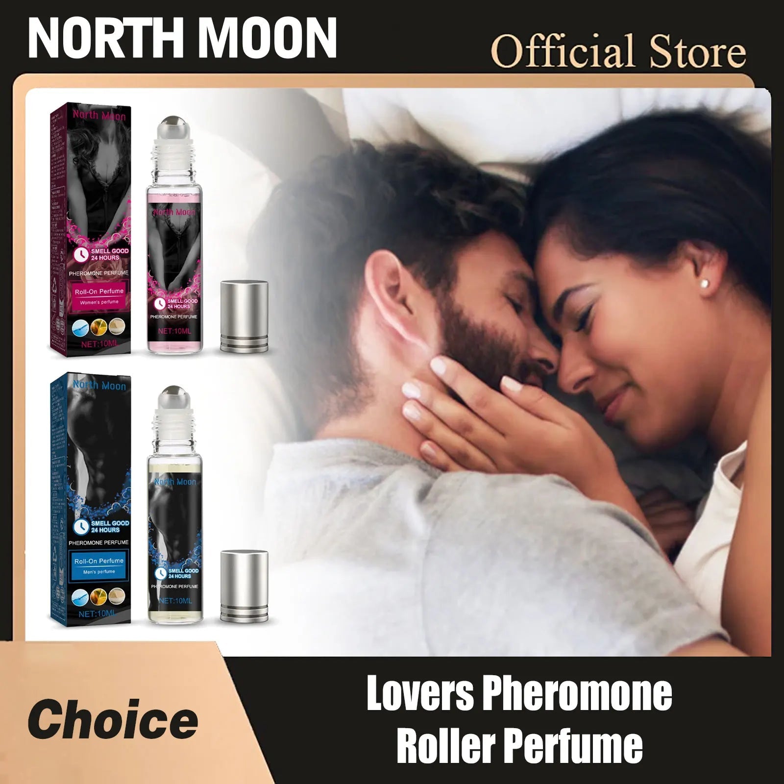 Roll on Pheromone Perfume Intimate Partner Flirting Seduction Erotic Perfume Sexy Fragrance Attract Men Women Body Scent P...