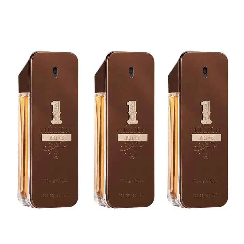 100ML Classic scent 1 Million Parfum Mature Masculinity Body Spray for Men Eau De Toilette Spray Perfume for Men Fragrance Spray Brown-100ML-3PCS