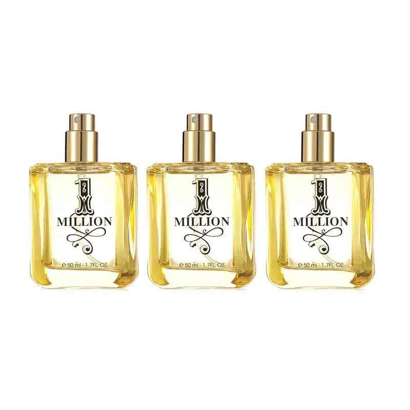 100ML Classic scent 1 Million Parfum Mature Masculinity Body Spray for Men Eau De Toilette Spray Perfume for Men Fragrance Spray 3PCS-50ML