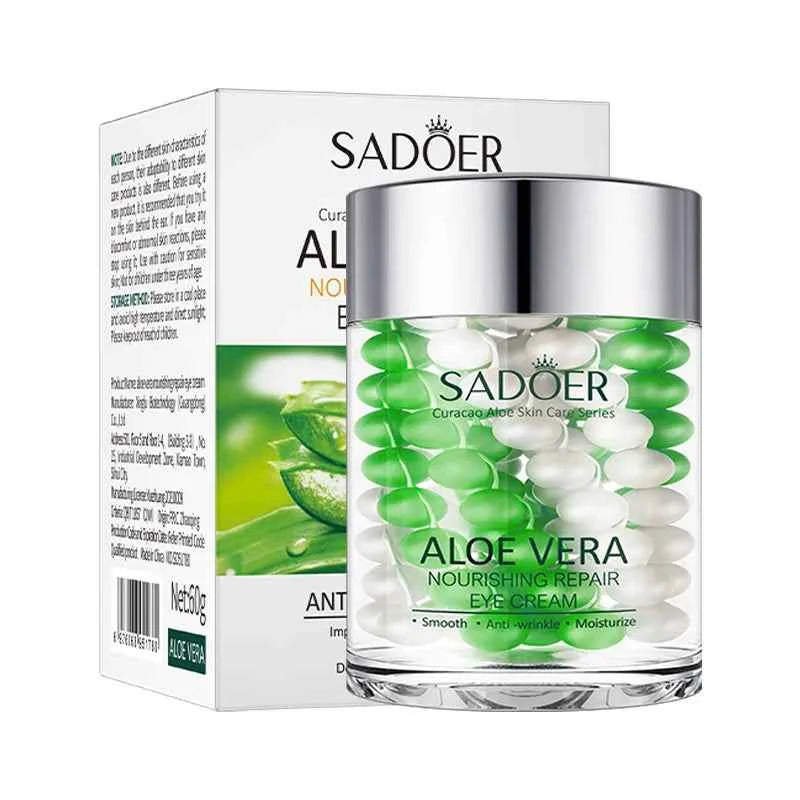 SADOER Hyaluronic Acid 24K Golden Sakura Eye Cream Anti Dark Circles Anti Wrinkles Moisturizing Anti-aging Creams Eyes Ski...
