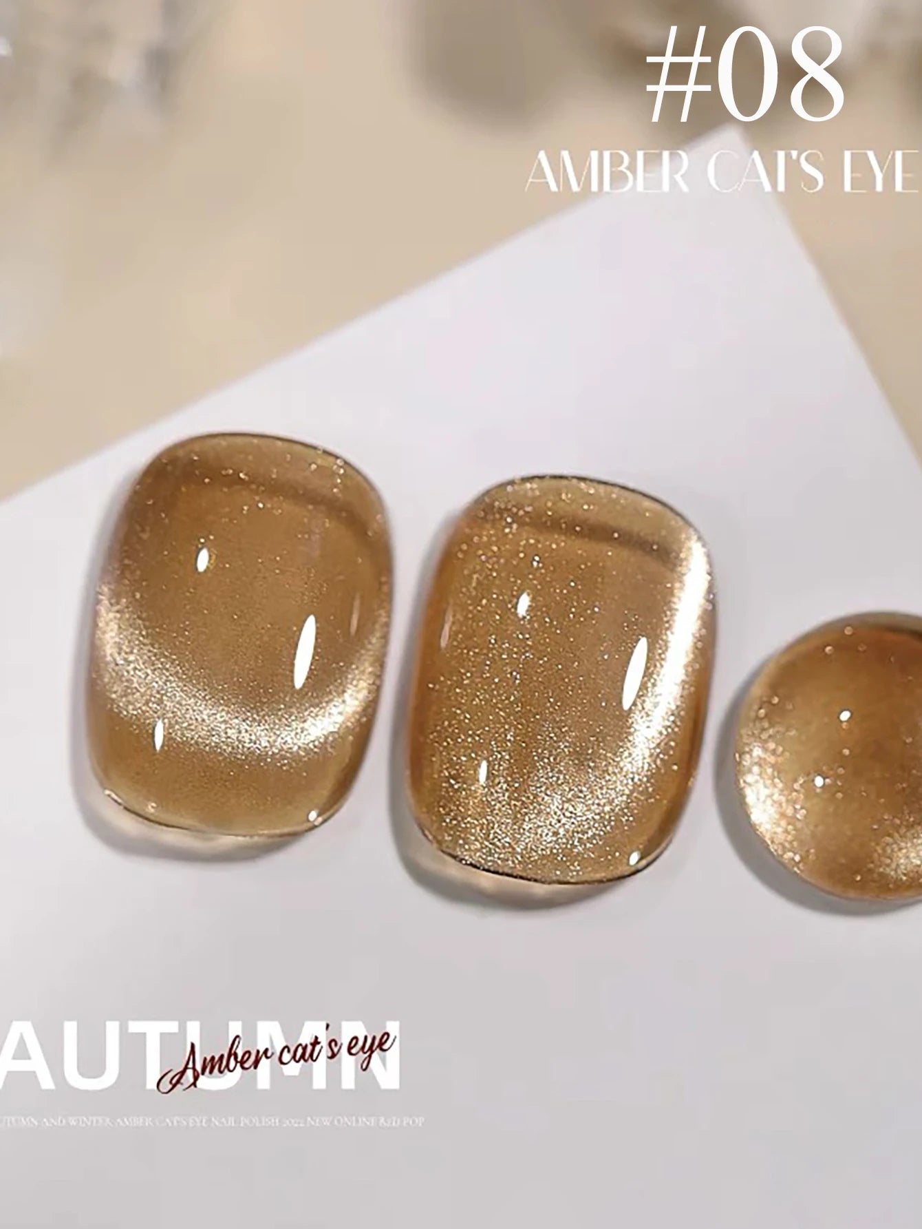 1-24pcs WS White Silver Cat Eye Magnetic Gel Nail Polish Ultra Shine Soak Off UV Gel Mirror Glass Cat Magnet Gel Varnish Xmas hupo08