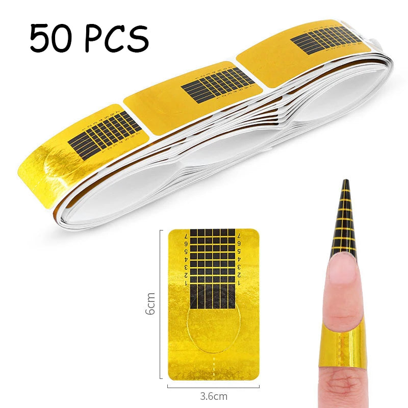 Extension False Nails Art Tips Acrylic Fake Finger Gel Polish Mold Sculpted Full Cover Press on Nails Manicures Accessorie...