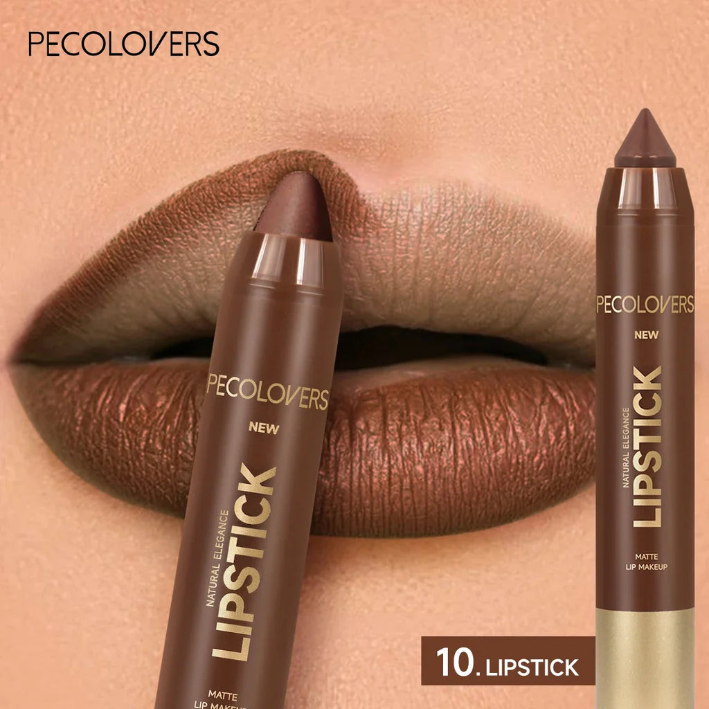 matte lipstick, multi-colour, non fading, matte, long-lasting velvet lipstick waterproof non stick cup lipgloss makeup 10