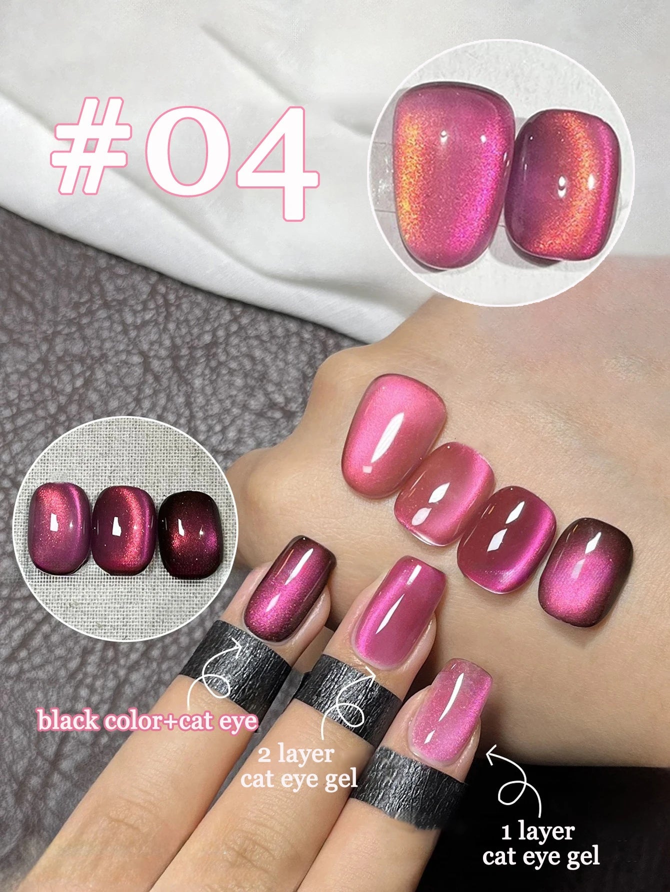 1-24pcs WS White Silver Cat Eye Magnetic Gel Nail Polish Ultra Shine Soak Off UV Gel Mirror Glass Cat Magnet Gel Varnish X...