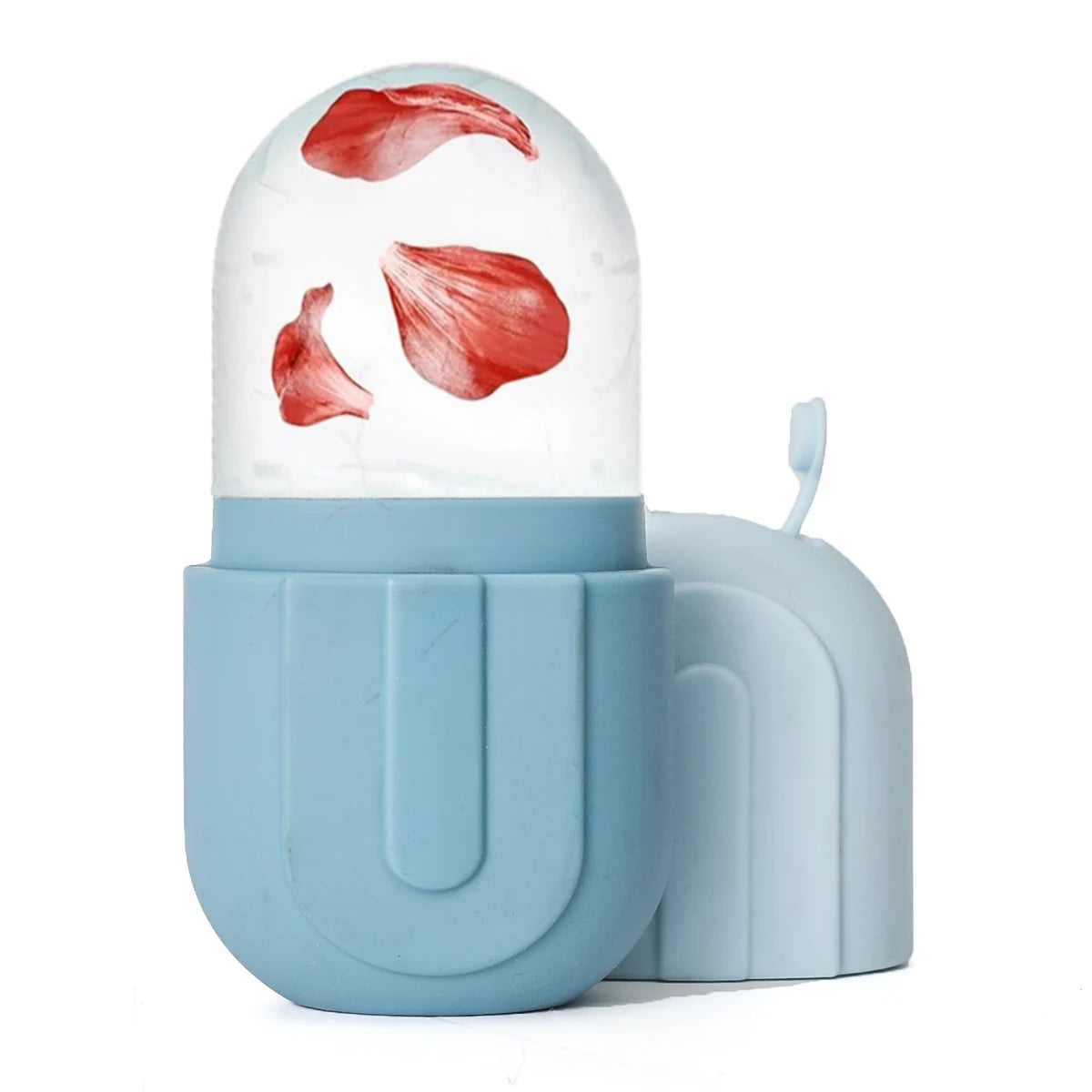 Silicone Ice Roller for Face Beauty Skin Care Tools Face Lifting Contouring Facial Massager Reusable Ice Cube Trays blue