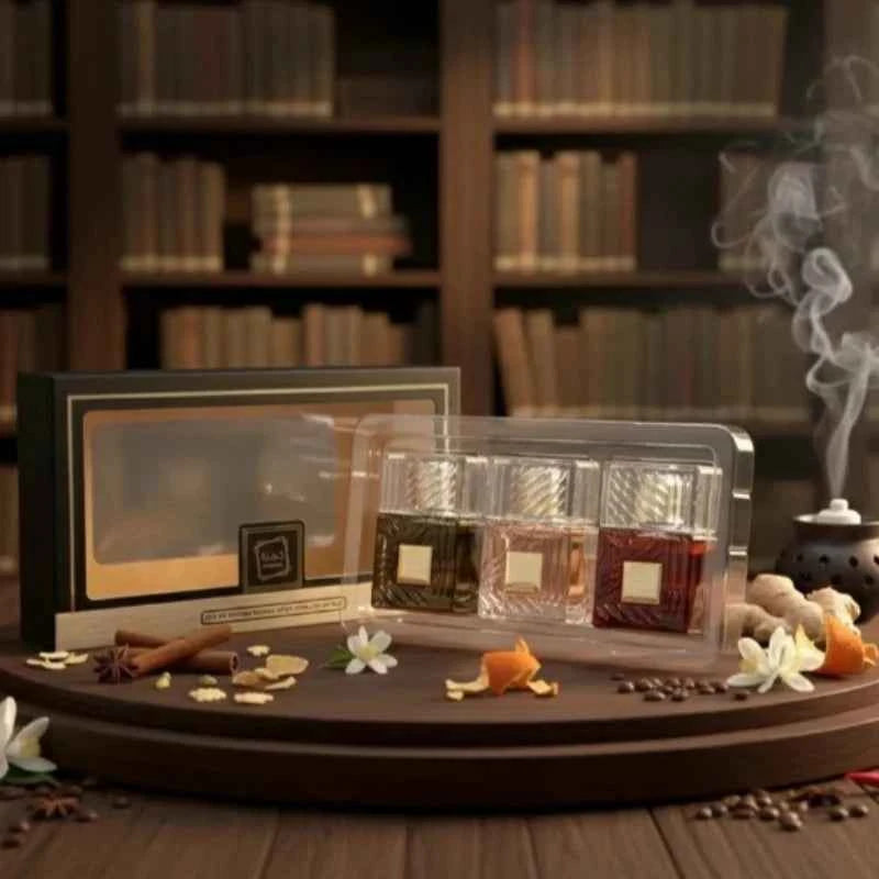 Unisex Luxury Oriental Perfume Gift Set Long Lasting Collection with Three Unique Scents Ideal for Daily Wear and Gifting - 