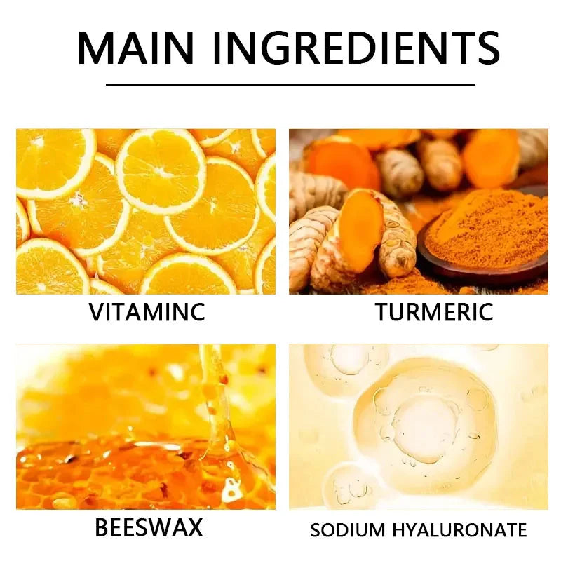 Vitamin c and turmeric hand wax mask for hands and feet, smoothing skin, gently cleansing hand mask, illuminating hand skin Aurora Glow Avenue