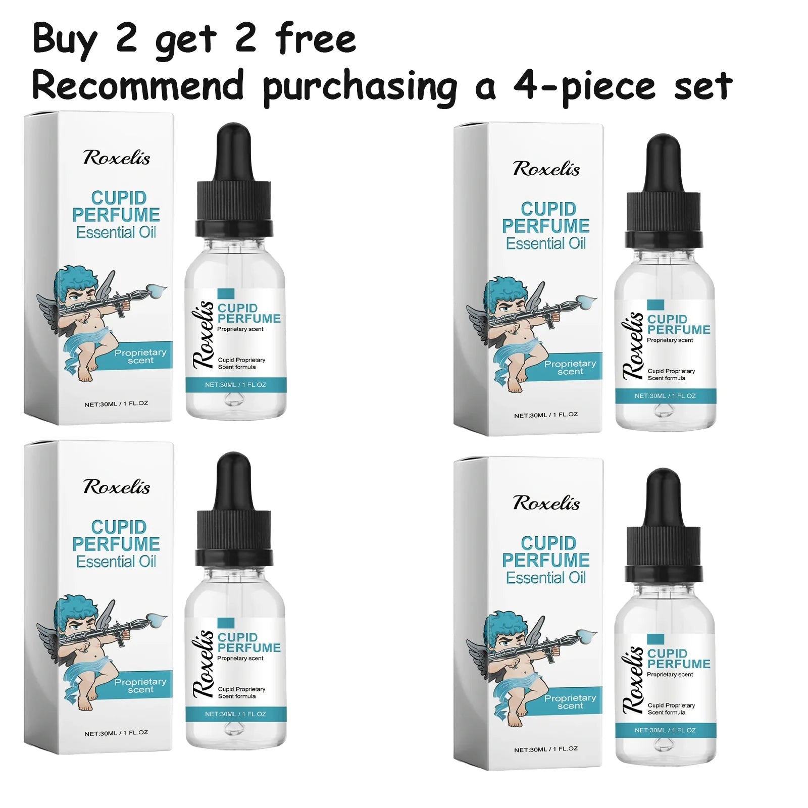 Roxelis Cupid Series Cologne Perfume - Natural Fresh Scent, Long-Lasting Fragrance, Portable Perfume Drops , Travel-Friend...