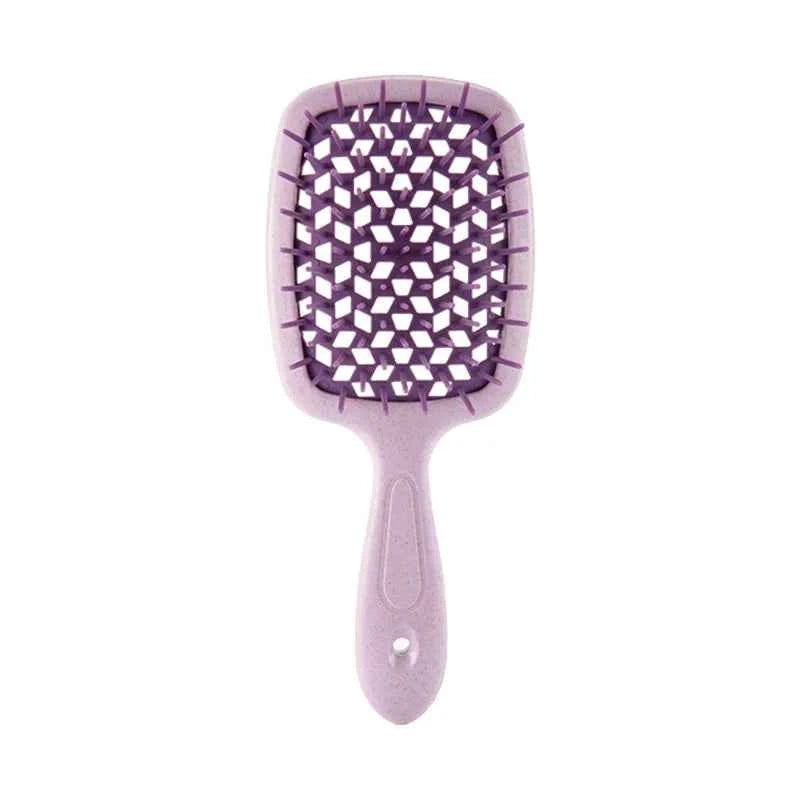 1 PCS Hair Brush Massage Combs Dry Wet Dual Use Curly Women's Hair Clipper Salon Hairdressing Comb Styling Tools Accessories Purple CHINA
