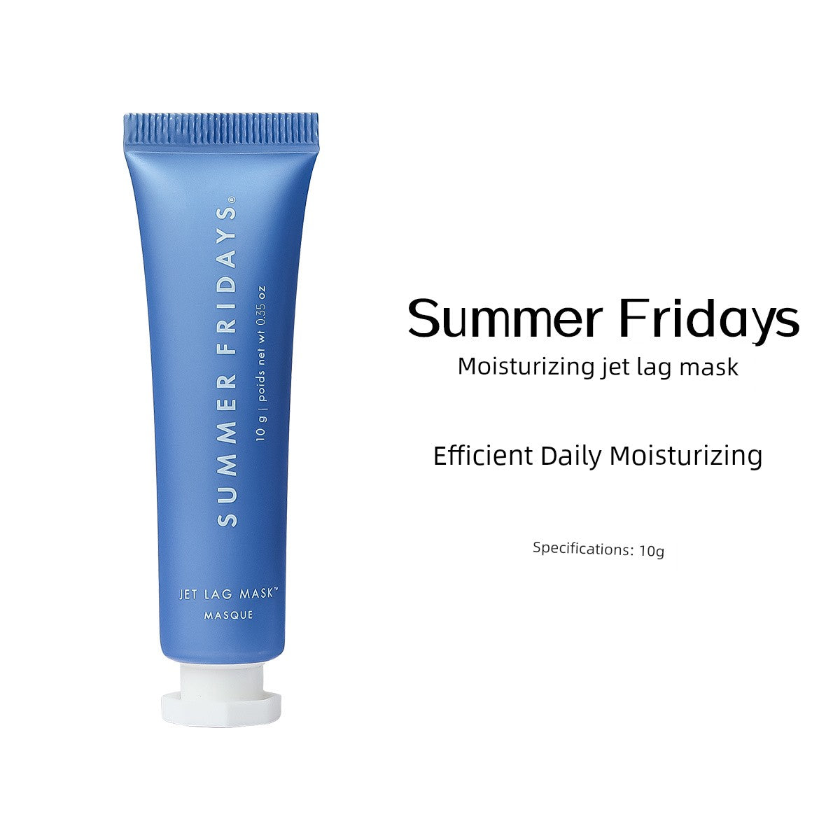Summer Fridays Jet Kardashian Mask Moisturizing Time Difference Mask & Butter Lip Balm Moisturizing jet lag mask 10G no box set box removed