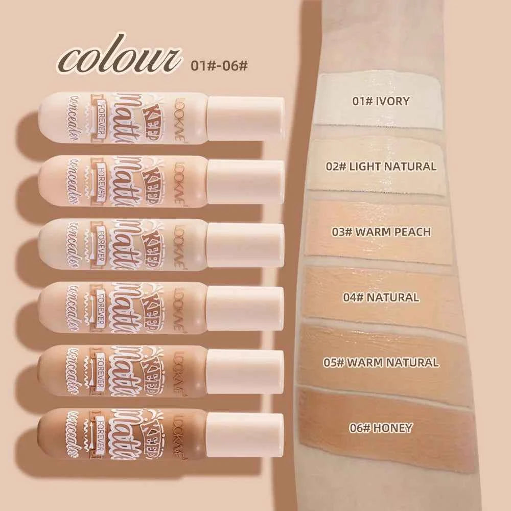 Liquid Concealer Stick Foundation Cream 6 Color Moisturizing Full Coverage Acne Dark Circle Natural Matte Concealer Cream ...