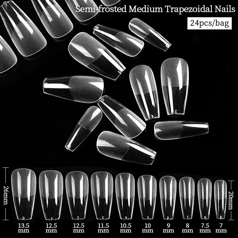 Extension False Nails Art Tips Acrylic Fake Finger Gel Polish Mold Sculpted Full Cover Press on Nails Manicures Accessorie...