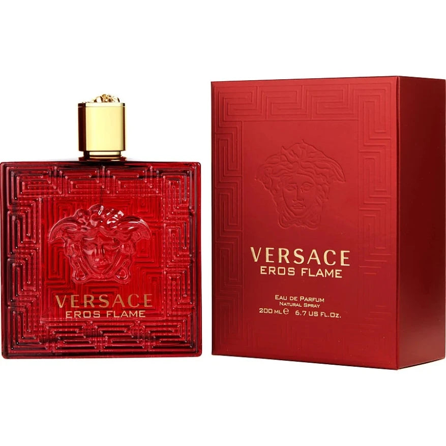 VERSACE EROS FLAME Aeros Red Eros Flaming Love for Men 100ml/200ml  Fresh and Long Lasting Fragrance Aurora Glow Avenue - 